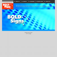 Bold Signs website